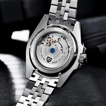 PAGANI DISEÑO Luminoso de Zafiro GMT Reloj Deportivo de Lujo Automático de la Marca Mecánico de los Hombres a prueba de agua de Jubileo Relojes Correa de Reloj