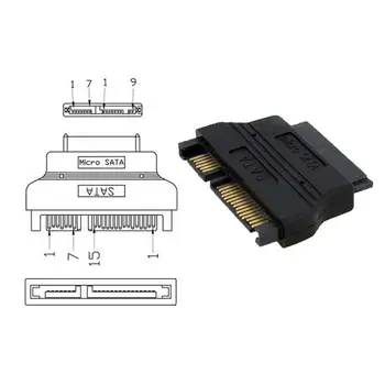 Ingelon Micro SATA a SATA Adaptador de 22 De Pin a Pin 16 1.8