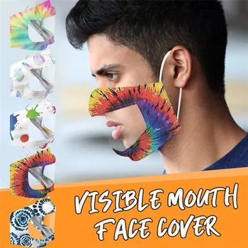 5PCS Adulto Labio Visual Escudo de Salpicaduras de Plástico Transparente, los protectores de la Cara de la Pantalla de Repuesto Viseras Para Sonreír Comunicador Caras de Protección