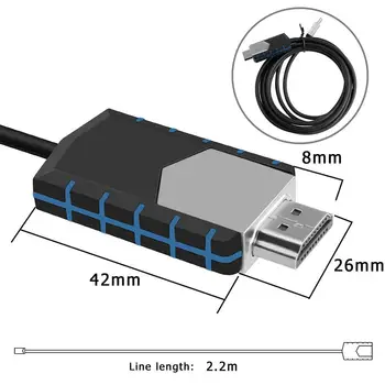 MHL USB Tipo C a HDMI 1080P HD TV Cable Adaptador Para Teléfonos Android De Samsung de Audio Cable de Vídeo Cable
