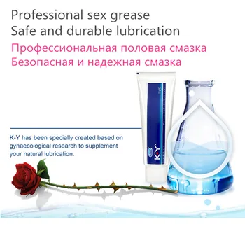 Durex KY Lubricante Personal 100g Base de Agua de Espesor Sexual Anal Vagina Gel de Masaje de Aceite Lubricante Sexual Juguetes para Adultos Productos