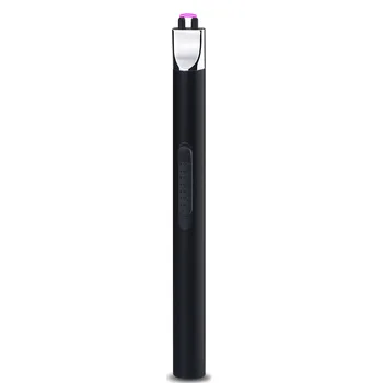 Eléctrico Doble Arco Encendedor USB Recargable a prueba de viento Llama Plasma, Mini USB arco de encendido de la pistola de cocina encendedor de barbacoa al aire libre