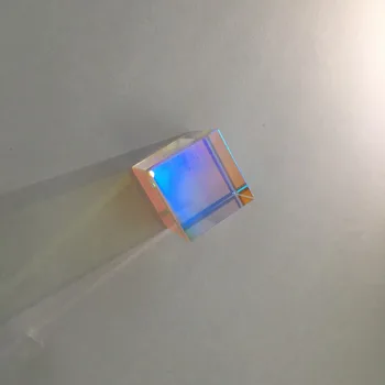 20x20mm Cubo Prisma de Seis caras pulido Rayo Láser se Combinan Cruz Dicroico Transparente del Módulo Para la Enseñanza de Herramientas