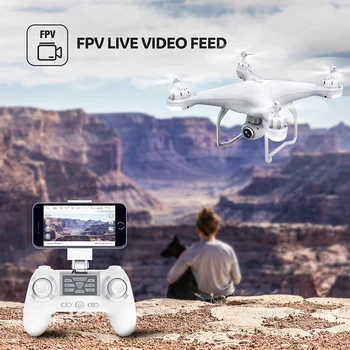 Potensic GPS Drone FPV Avión Con Cámara HD 1080P 9 de eje Selfie Me Siga GPS Glonass Wifi RC Profesional Quadcopter