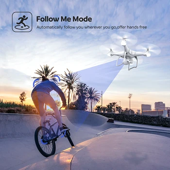 Potensic GPS Drone FPV Avión Con Cámara HD 1080P 9 de eje Selfie Me Siga GPS Glonass Wifi RC Profesional Quadcopter
