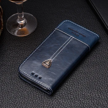 VIJIAR de Lujo de alta calidad de grado flip de cuero del teléfono Móvil de la cubierta posterior de los casos 5.99'por Xiaomi Redmi Nota 5 Pro caso