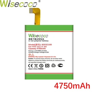WISECOCO 4750mAh B2PZC100 Batería Para HTC U11 U-3U Teléfono Móvil En material de Alta Calidad de la Batería+Número de Seguimiento
