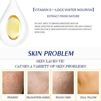 La vitamina E Esencia de Aceite de Cara para Blanquear Contra el Agrietamiento de Anti-Arrugas Esencia EY669