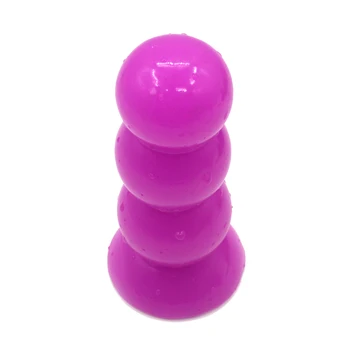 La Taza de la succión De 3 Perlas Butt plug Bolas Consolador Anal Unisex Tapón de cierre G-spot Masturbación juguetes sexuales para las Mujeres de los Hombres adultos de productos de tienda Erótica