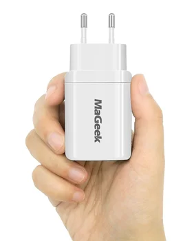 MaGeek 5V2.4A Dual USB Cargador de Carga Rápida De Teléfono del Cargador Portátil para iPhone Cargador