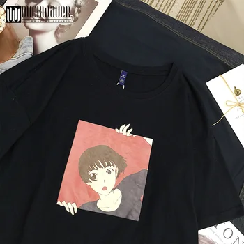 Duckwaver las Mujeres de los años 90 Chica Impreso en 3D Camiseta Dulce O-cuello de Manga Corta Mujer T-camisetas Casual Top Básico Camisetas Camisetas Mujer