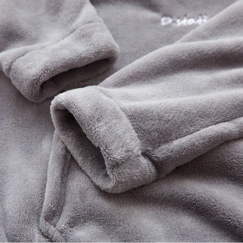 Otoño Invierno de las Mujeres ropa de dormir Lindo de Terciopelo Esponjoso Camisa del Pijama Sólido Espesar Pijamas para Mujer Suave de Manga Larga Sueño tops 2020