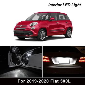 13pcs Canbus Libre de Error LED de la Luz Interior Paquete de Kit para 2019-2020 Fiat 500L Accesorios de Coches Mapa de la Cúpula del Tronco de Licencia de la Luz