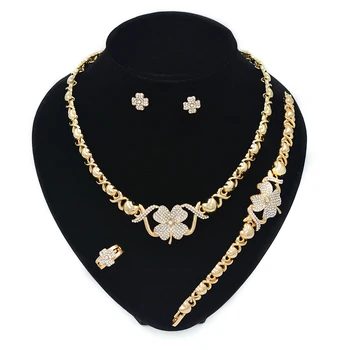 20 Set/Mucho XO sistema de la joyería para las mujeres 14K Collar de oro de los Pendientes de la joyería Nupcial conjuntos de mujeres Nigerianas de la exhibición de la joyería