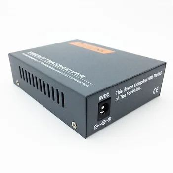 1PCS 10/100/1000M Netlink HTB-GM-03 modo Simplex Doble de Fibra Óptica RJ45 Enternet Media Converter 2 KM de Fibra TTransceiver