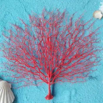 Feliz Beso de La simulación del mar árbol de plástico craftshousehold decoración de pescado gracias a ping negro marisco Ornamento Artificial