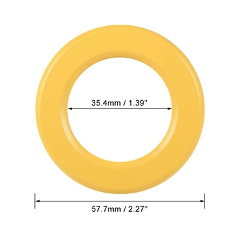 Uxcell 35,4 x 57.7 x 14mm de Ferrita Anillo de Polvo de Hierro en el Toroide Núcleos Amarillo Blanco