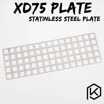 Placa de acero inoxidable para xd75re 60% personalizado teclado Mecánico de Teclado de la Placa de apoyo xd75re xd75 mx placa xd75am