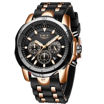 Relogio Masculino Nueva Moda Reloj de los Hombres LIGE Mejores marcas de Relojes de Deporte para Hombre Impermeable Reloj de Cuarzo de Hombre Casual Militar reloj de Pulsera
