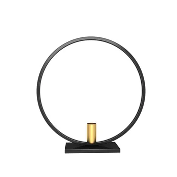 Forma de anillo de Metal de Hierro Titular de la Vela de Velas Decorativas para Fiesta de Boda Centro de mesa de Comedor Mesa de Adornos de Decoración para el Hogar