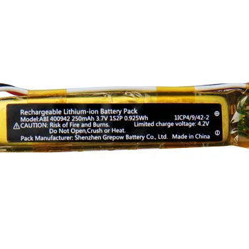 Original de la Batería de Reemplazo ABI 400942 De Bose QuietControl 30 Recargable de Litio-ion Battery Pack 250mAh