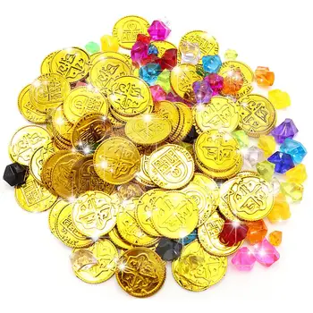 Simulación De Promociones De La Lotería De Props Monedas De Oro Juguetes A Los Niños De Plástico Monedas De Juguetes Juego De Chips De Decoraciones