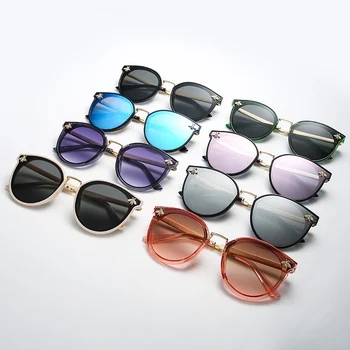 2020 de lujo de la abeja de la Moda para la mujer de las Gafas de sol de los Hombres Plaza de Diseño de la Marca de Gafas de Sol de Oculos Retro macho de hierro