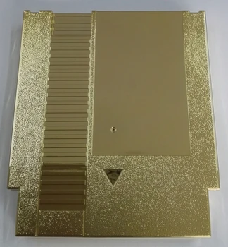 Color dorado Metal de la Galjanoplastia de 72 Pines Cartucho de Juego de Reemplazo de la cubierta de Plástico Para la Consola NES