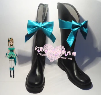 Love Live! KiRa-KiRa Sensación! Kotori Minami Negro De Halloween Cosplay Zapatos Botas H016