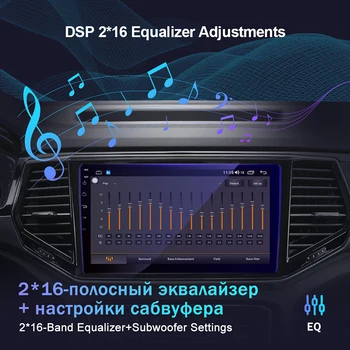 EKIY DSP IPS Android De 10 de la Radio del Coche 6G+128 GB Para Toyota Aygo Para Citroen C1 2005-14 GPS Navi Reproductor Multimedia Wifi Grabadora de Cinta