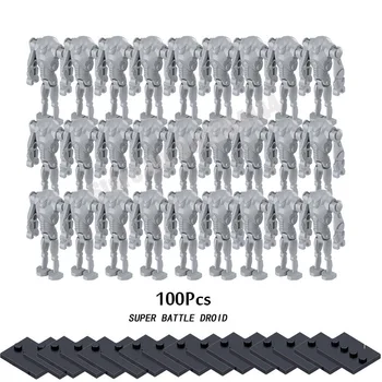 100Pcs/lot de la Película de la Serie B1 Batalla Robot Droid Tormenta Clon Droideka K2-ASÍ que la Construcción de Bloques, Ladrillos DIY Juguetes Figuras Para Niños