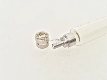 2pcs/Lot 30 ml 30 ml de Vidrio Jeringa Luer-Lock Cabeza de Vidrio Reutilizables Inyector de Laboratorio de Vidrio
