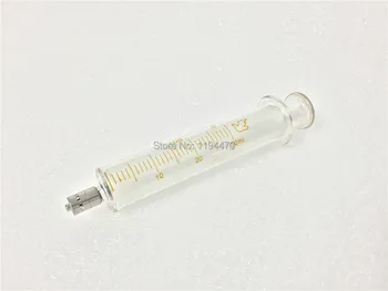 2pcs/Lot 30 ml 30 ml de Vidrio Jeringa Luer-Lock Cabeza de Vidrio Reutilizables Inyector de Laboratorio de Vidrio
