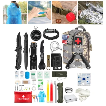 De Emergencia al aire libre equipo de Supervivencia Kit de Senderismo Militar SOS Terremoto