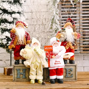 Adorno del Árbol de navidad de Santa Claus Muñeco Feliz Navidad Decoraciones de Navidad Natal Regalos de navidad decoraciones para el hogar