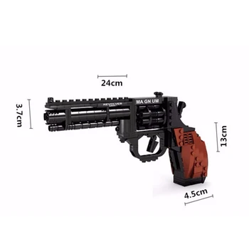 Militar SWAT Armas Technic Magnum Revolver Pistola Arma Bloques de Construcción del Modelo de Policía de la Ciudad de BRICOLAJE Ladrillos Regalos de Juguetes para los Niños