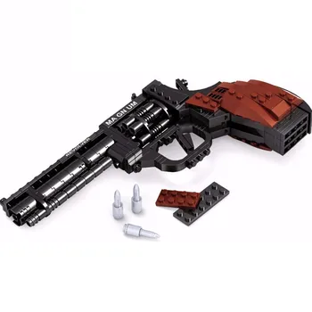 Militar SWAT Armas Technic Magnum Revolver Pistola Arma Bloques de Construcción del Modelo de Policía de la Ciudad de BRICOLAJE Ladrillos Regalos de Juguetes para los Niños