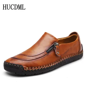 HUCDML 2020 de Cuero de los Hombres zapatos casuales suave y Cómodo mocasines para hombre de Gran Tamaño 38-48 Apoyo Dropshipping