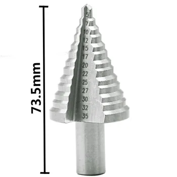 1pcs 5-35 mm de Paso Broca de Metal de Acero de Alta Velocidad de la Madera de Perforación de la Instalación de los Conductos HSS Industrial Taladro
