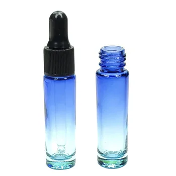 5PCS Perfume de Cristal de la Pipeta de 10 ml Frasco Gotero Mini Portátil de Aceite Esencial de Contenedor Botella