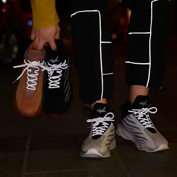 Nueva, luminosa zapatos de los hombres de alta superior zapatos de baloncesto transpirable deportes al aire libre zapatos resistentes al desgaste casual zapatos Zapatos Hombre