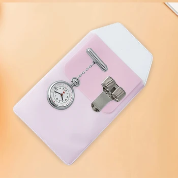 Colgante de la Enfermera Reloj con 1 Penbag y 1 Lápiz Clips de Médicos Reloj de Bolsillo Médico Pecho Reloj de Mujer Traje Estacionaria Unisex de Cuarzo