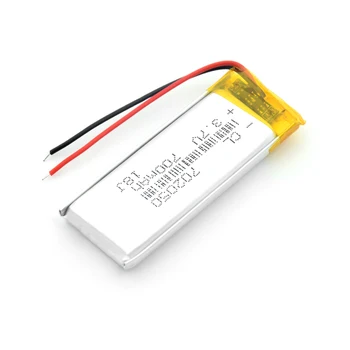1-4Pcs 3.7 V 702050 700mAh Batería de Polímero de Litio LiPo Recargable de Li-ion de Reemplazo Celular Por GPS auriculares DVD E-libro de la Cámara