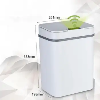 Automático Inteligente sin contacto de la inducción del Sensor de Movimiento de la Basura de la Cocina Puede Ancho Sensor de Apertura Ecológico de los Desechos de Basura de Reciclaje