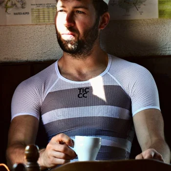 El deporte de ciclismo ropa interior de los hombres de Ciclismo de la Capa de Base de malla camisa sin mangas de la capa de base transpirable de secado Rápido de bicicletas de Carretera camiseta ciclismo