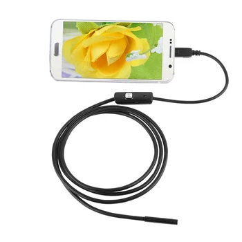 8mm lente de la Cámara Endoscopio HD 1080P 2M 5M Duro Tubo Flexible Mirco USB Tipo-C Boroscopio de Inspección de Vídeo para Android Endoscopio