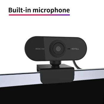 1080P HD USB 2.0 Web Micrófono de la Cámara CMOS de la cámara web Pequeño Video Conferencia de Enseñanza Hogar de Grabación Trabajo/Vida