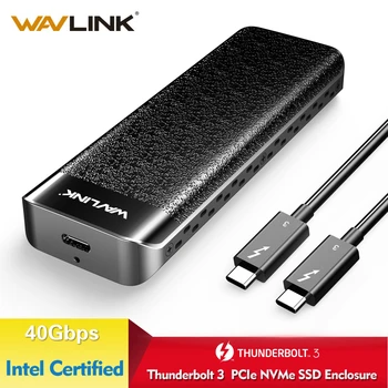 Wavlink USB C Thunderbolt 3 NVME Externo SSD Tipo de Carcasa-C NVMe conector Excelente de la Disipación de Intel Certificado