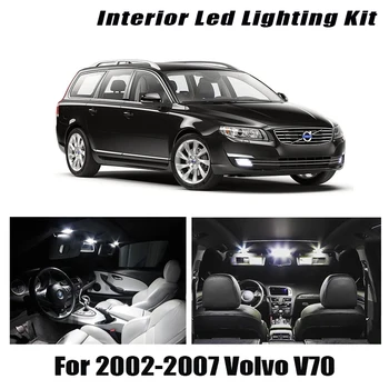 3 Bombillas Blancas Canbus LED de la Luz Interior Kit de Ajuste Para el periodo 2002-2004 2005 2006 2007 Volvo V70 Raíces XC70 Mapa de la Cúpula de la Carga de la Licencia de la Lámpara