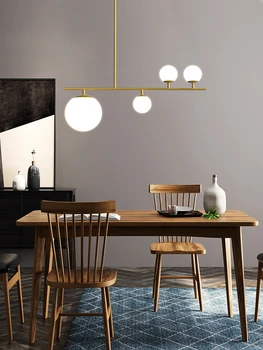 La simplicidad moderna LED de iluminación de la lámpara Nórdico Negro/de Oro de la Decoración de la cocina lámparas de Comedor Isla luces Colgantes